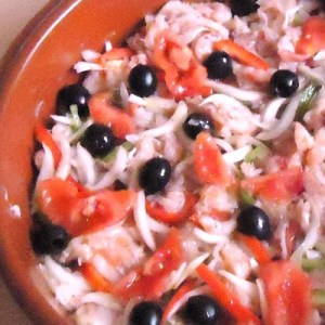 Esqueixada de bacallà